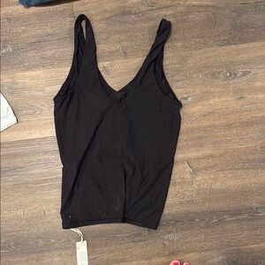 Aerie Classic Black V-Neck Tank Top